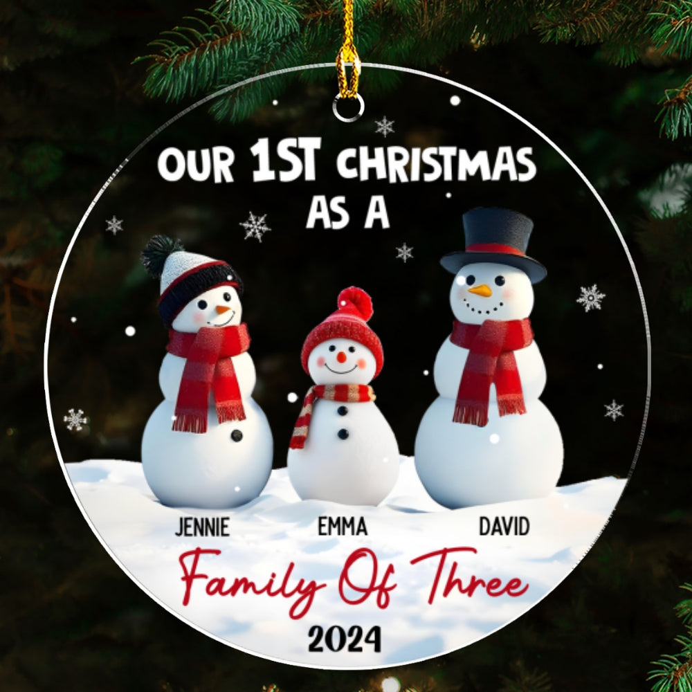 First Christmas - Personalized Custom 3D Inflated Effect Acrylic Ornament