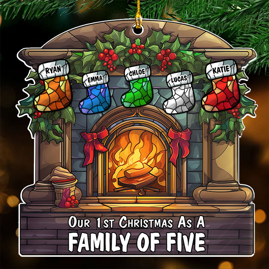As A Family Of - Personalized Custom Acrylic Ornament