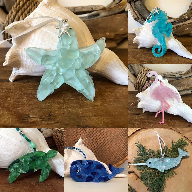 Beach Sea Glass Ornament
