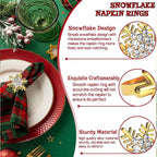 Snowflake Christmas Napkin Rings
