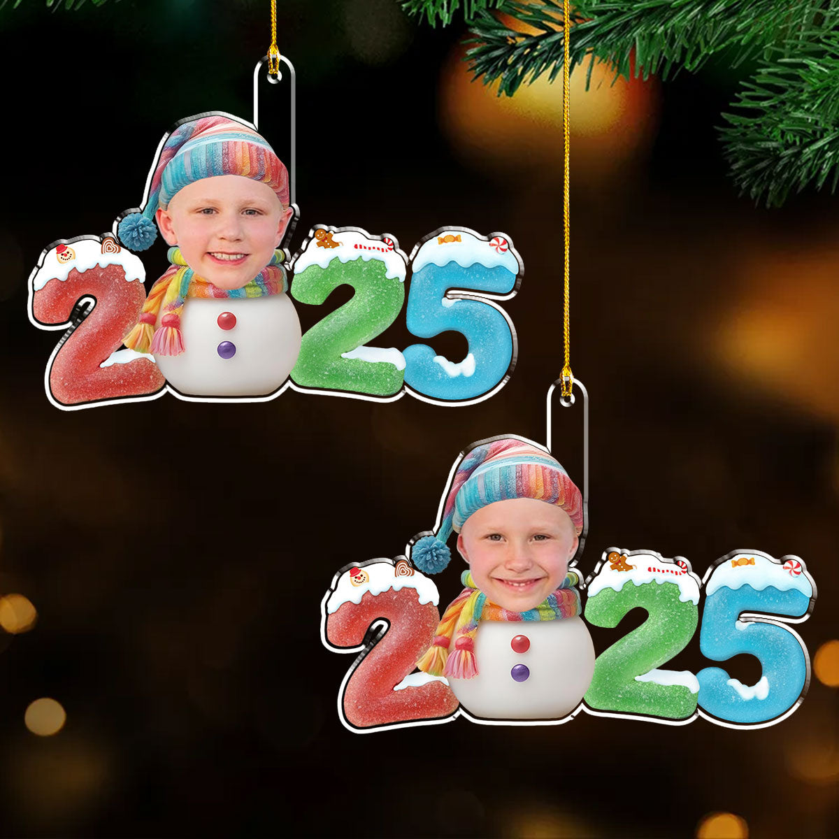 Baby First Christmas 2025 Ver 2 - Personalized Custom Acrylic Ornament