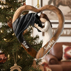 Personalized Equestrian Bond Between Boy Or Girl With Horse Acrylic Ornament, Christmas Gifts For Horse Lovers