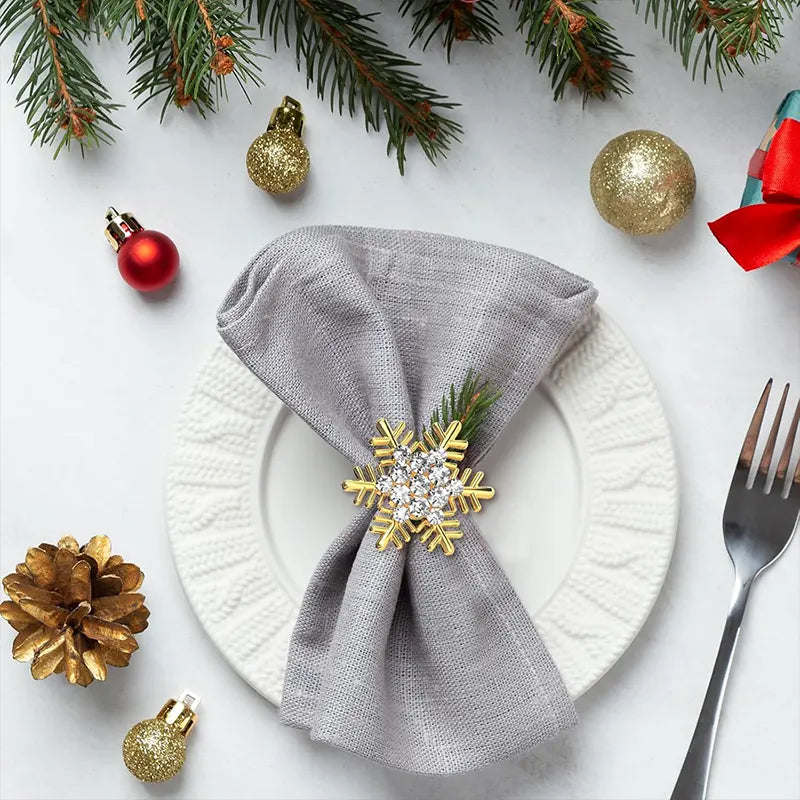 Snowflake Christmas Napkin Rings