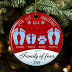 Our First Christmas - Personalized Custom Ceramic Ornament