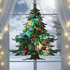 Colorful Christmas Tree Suncatcher