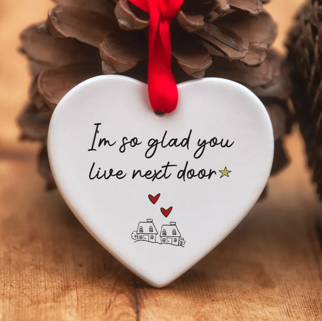 Heart-Shaped Christmas Hanging Ornament
