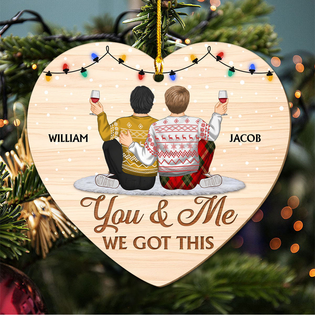 First Christmas Together - Personalized Custom Wood Ornament