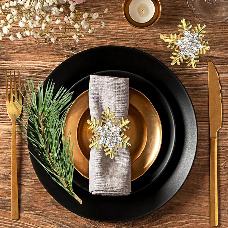 Snowflake Christmas Napkin Rings