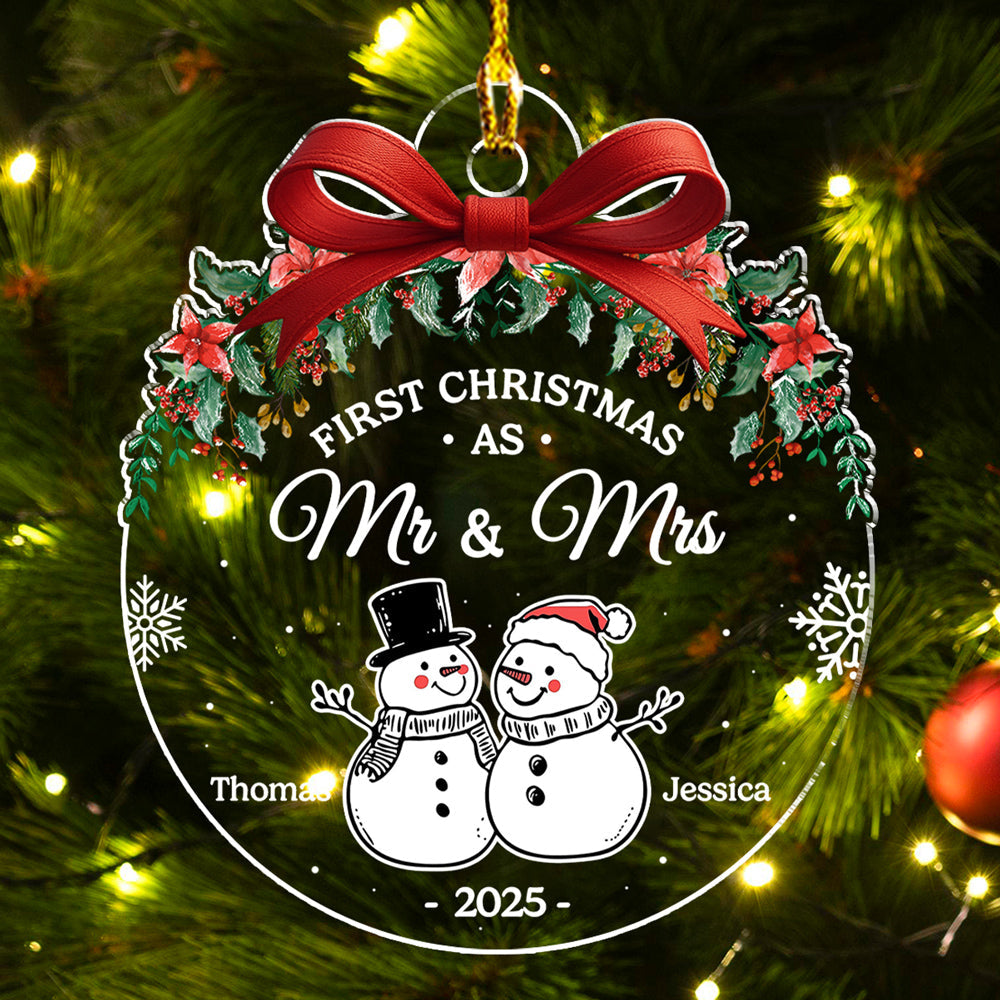 First Christmas As - Personalized Custom Acrylic Ornament