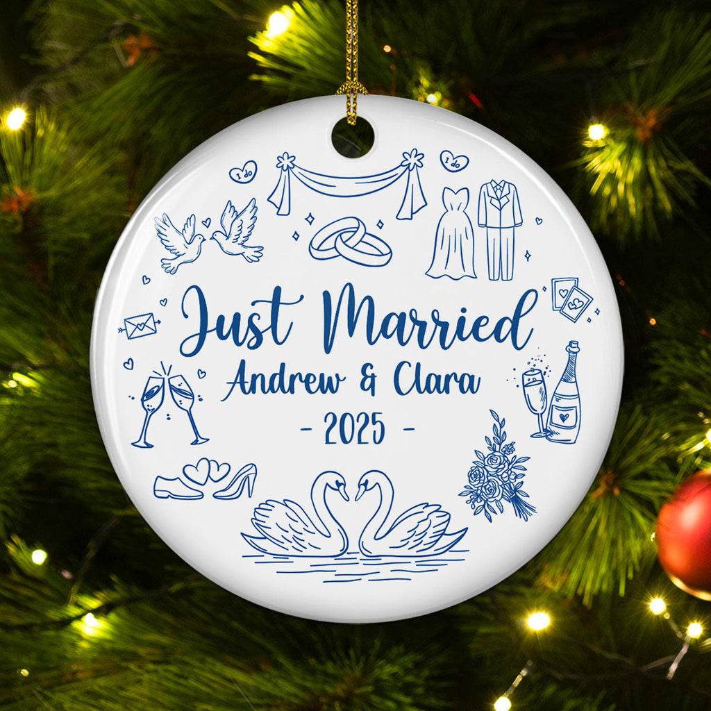 Marry You - Personalized Custom Ceramic Ornament