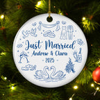 Marry You - Personalized Custom Ceramic Ornament