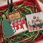 Personalized Family Name Stocking Fireplace Ornament, Gifts For Mom, Dad, Brother, Sister, Kids