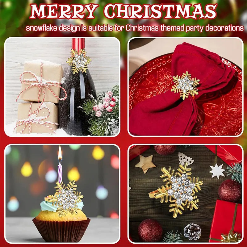 Snowflake Christmas Napkin Rings