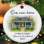 Our New Home 2025 - Personalized Custom Ceramic Ornament