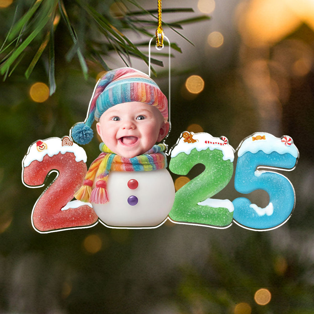 Baby First Christmas 2025 - Personalized Custom Acrylic Ornament