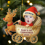 Tiny Blessing First Christmas Photo - Personalized Custom Acrylic Ornament