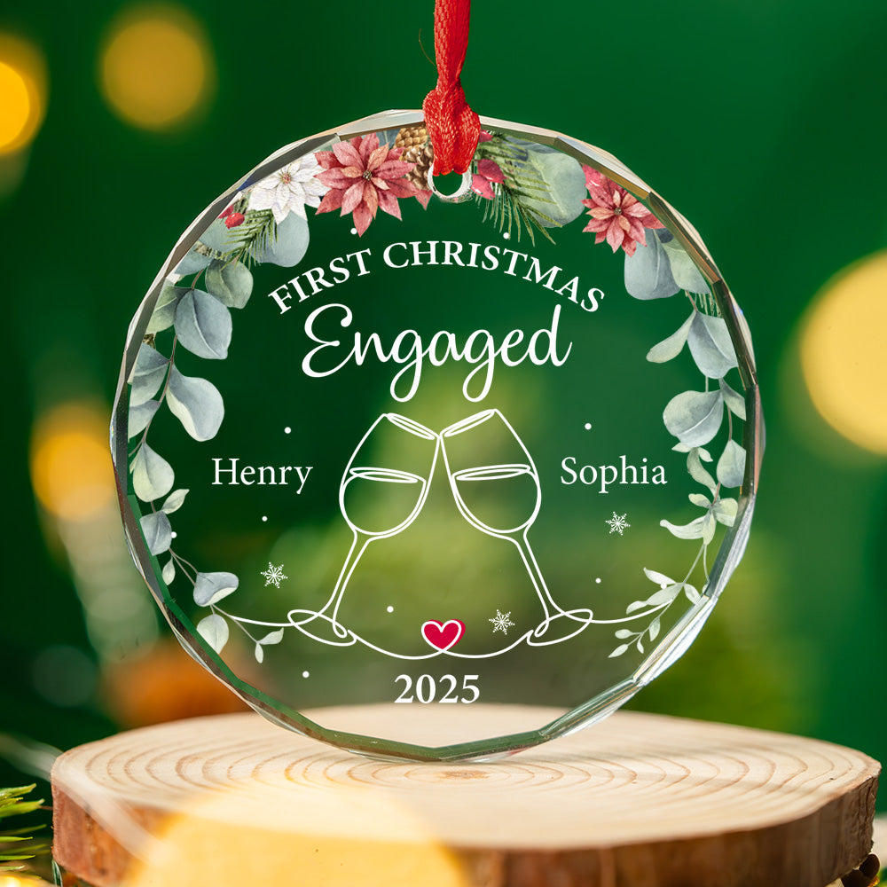 First Christmas - Personalized Custom Glass Ornament