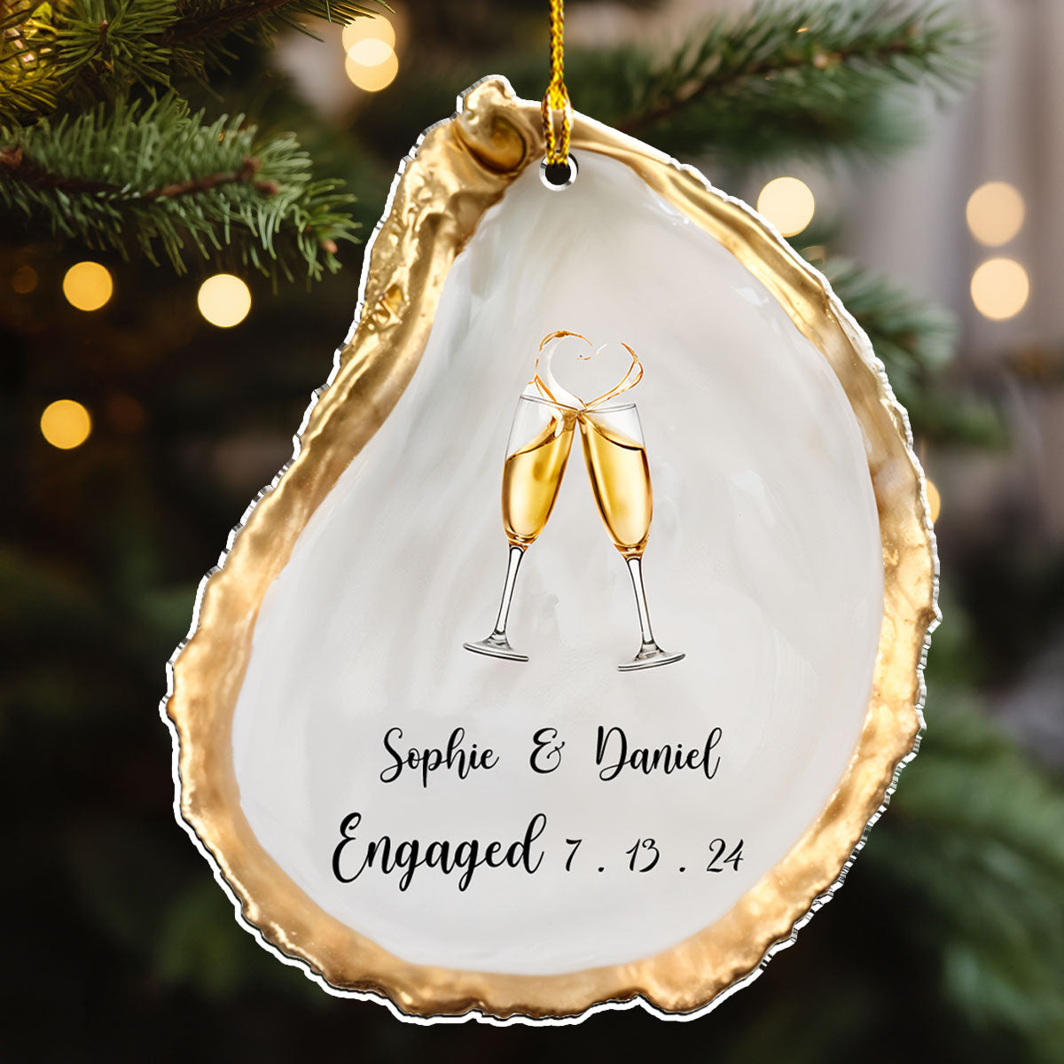Just Engaged - Personalized Custom Acrylic Ornament