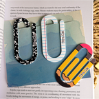 Personalized Teacher Name With Classroom Theme Pattern Paperclip Bookmark, Bookmark Gift For Teacher, Gift For Book Lovers