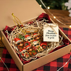 Personalized Christmas Highland Cow On Truck Acrylic Ornament, Family Christmas Ornament