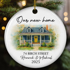 Our New Home 2025 - Personalized Custom Ceramic Ornament