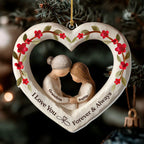 Personalized I Love You Forever And Always Acrylic Ornament, Unique Christmas Gift for Grandma
