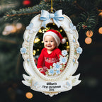 Baby 1st Christmas 2025 Custom Photo - Personalized Custom Acrylic Ornament