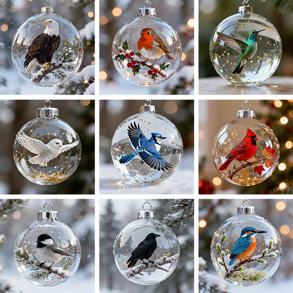 🔥🐦2026 Cute Birds Christmas Bauble Collection
