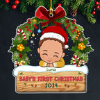 Baby First Christmas - Personalized Custom Acrylic Ornament