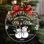 First Christmas As - Personalized Custom Acrylic Ornament