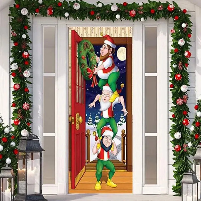 Halloween Christmas Fabric Door Wrap