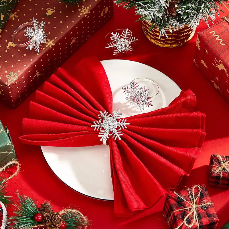 Snowflake Christmas Napkin Rings