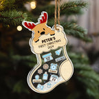 First Christmas Of Baby - Personalized Custom Acrylic Shaker Ornament