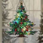 Colorful Christmas Tree Suncatcher