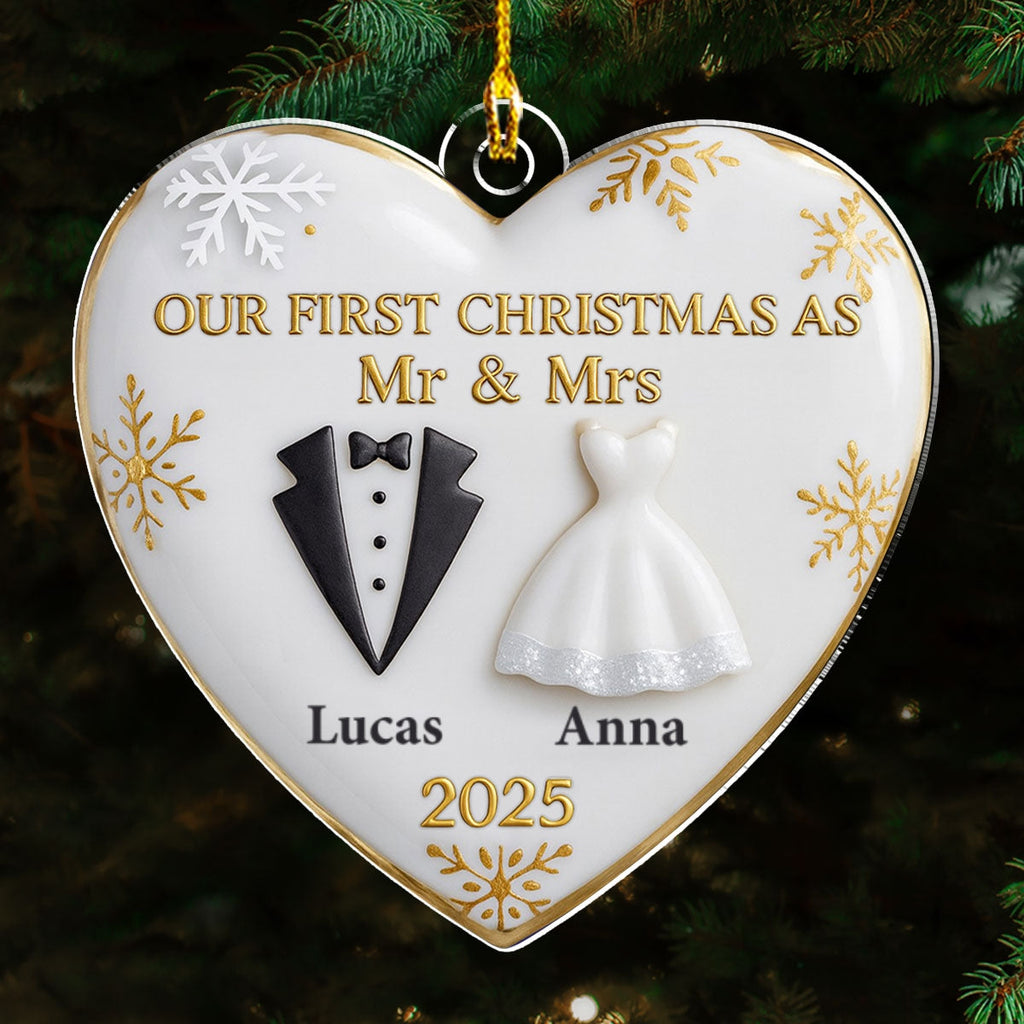 The Year I Belong To You - Personalized Custom 3D Effect Acrylic Ornament