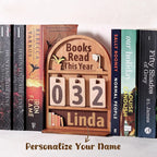 Personalized Books Read This Year Counter Mini Plaque With Flat Base, Gift for Readers, Book Lovers Gift, Bookshelf Decor