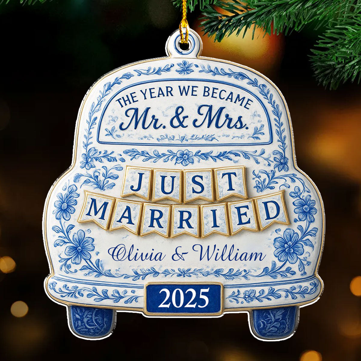 Our Wedding -  Personalized Custom Acrylic Ornament
