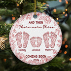 Love Makes A Family Grow - Personalized Custom Ceramic Ornament
