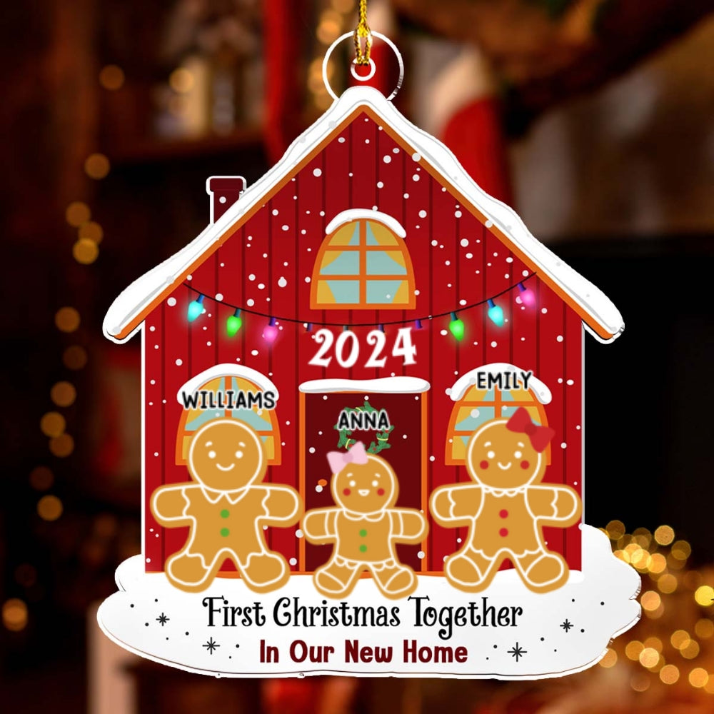First Time In Our New Home - Personalized Custom Acrylic Ornament