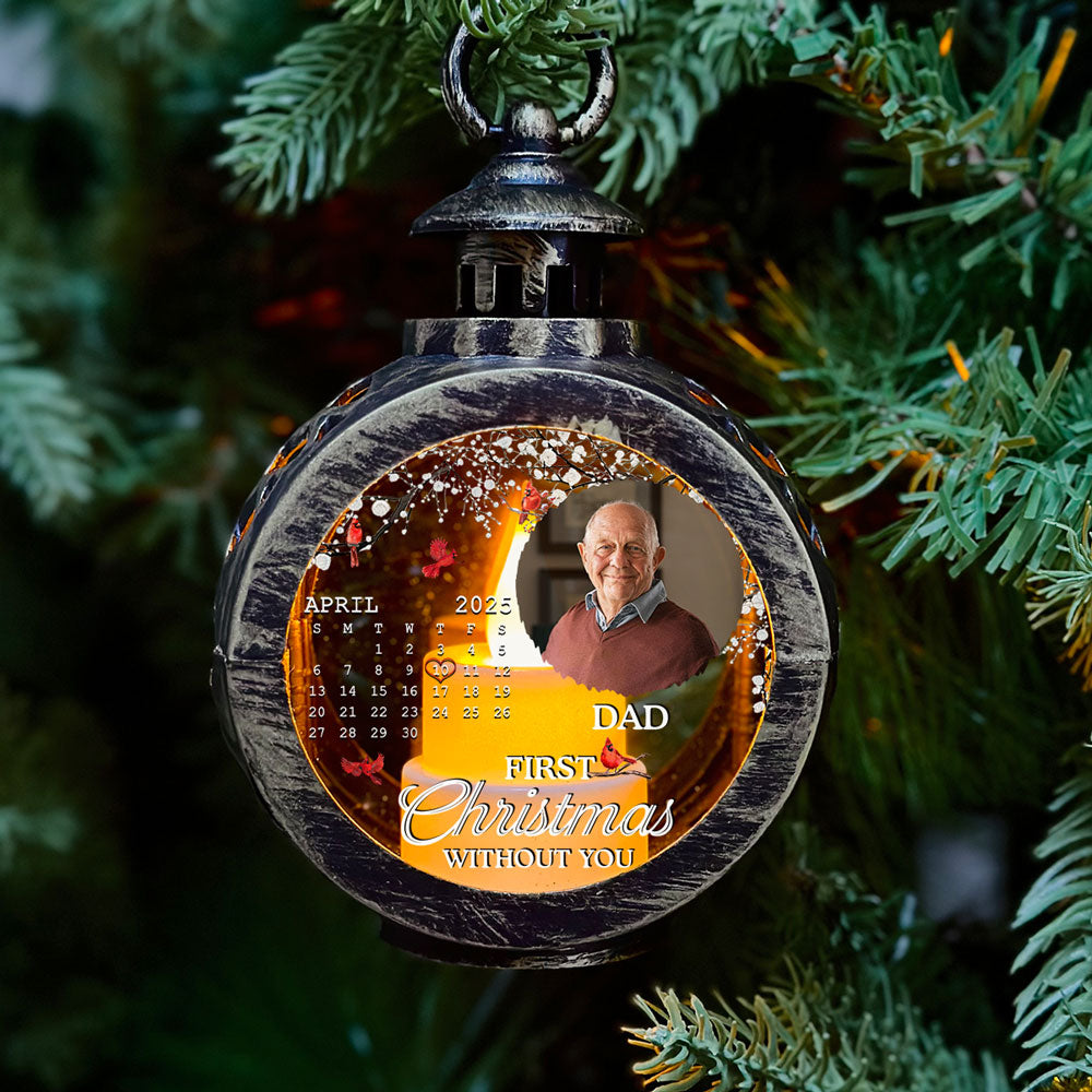 First Christmas Without You - Personalized Custom Christmas Lantern