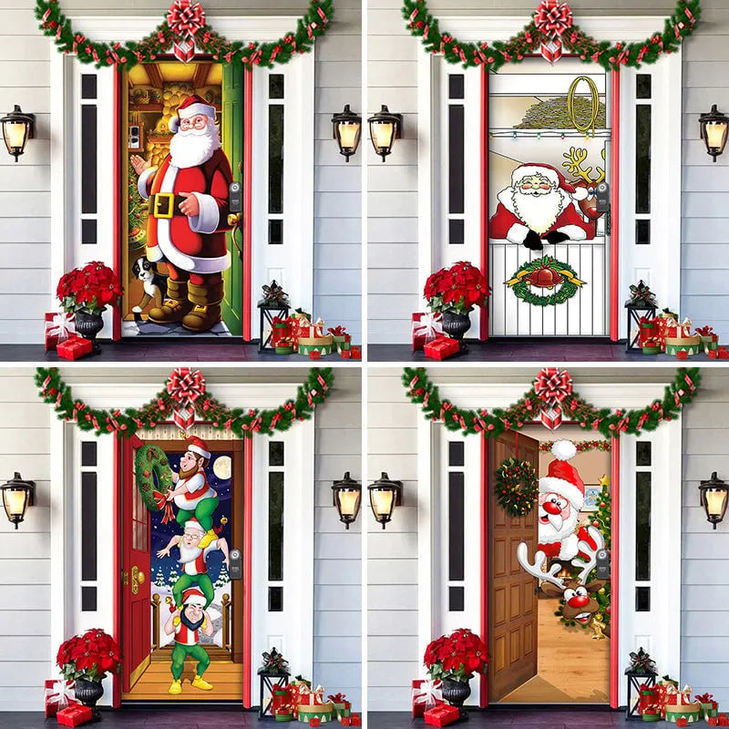 Halloween Christmas Fabric Door Wrap