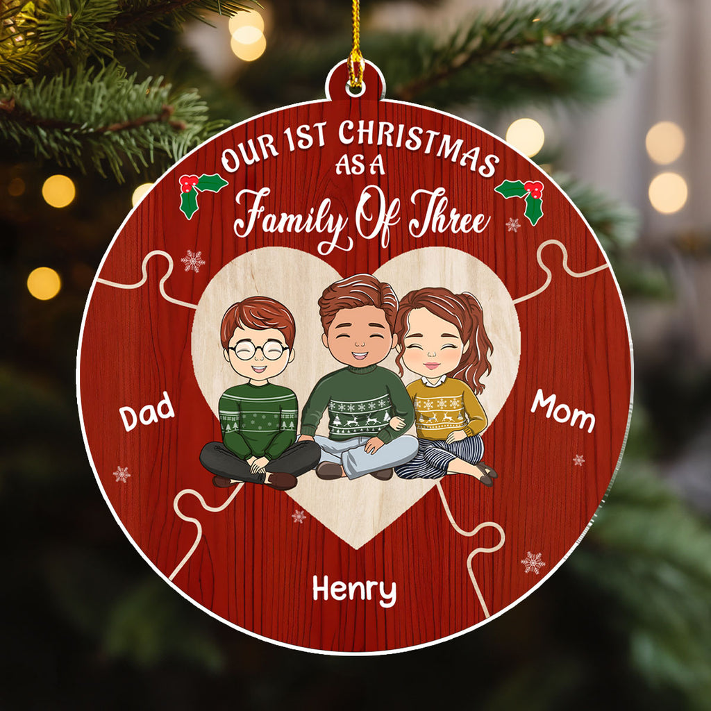Together We Make A Family - Personalized Custom Acrylic Ornament
