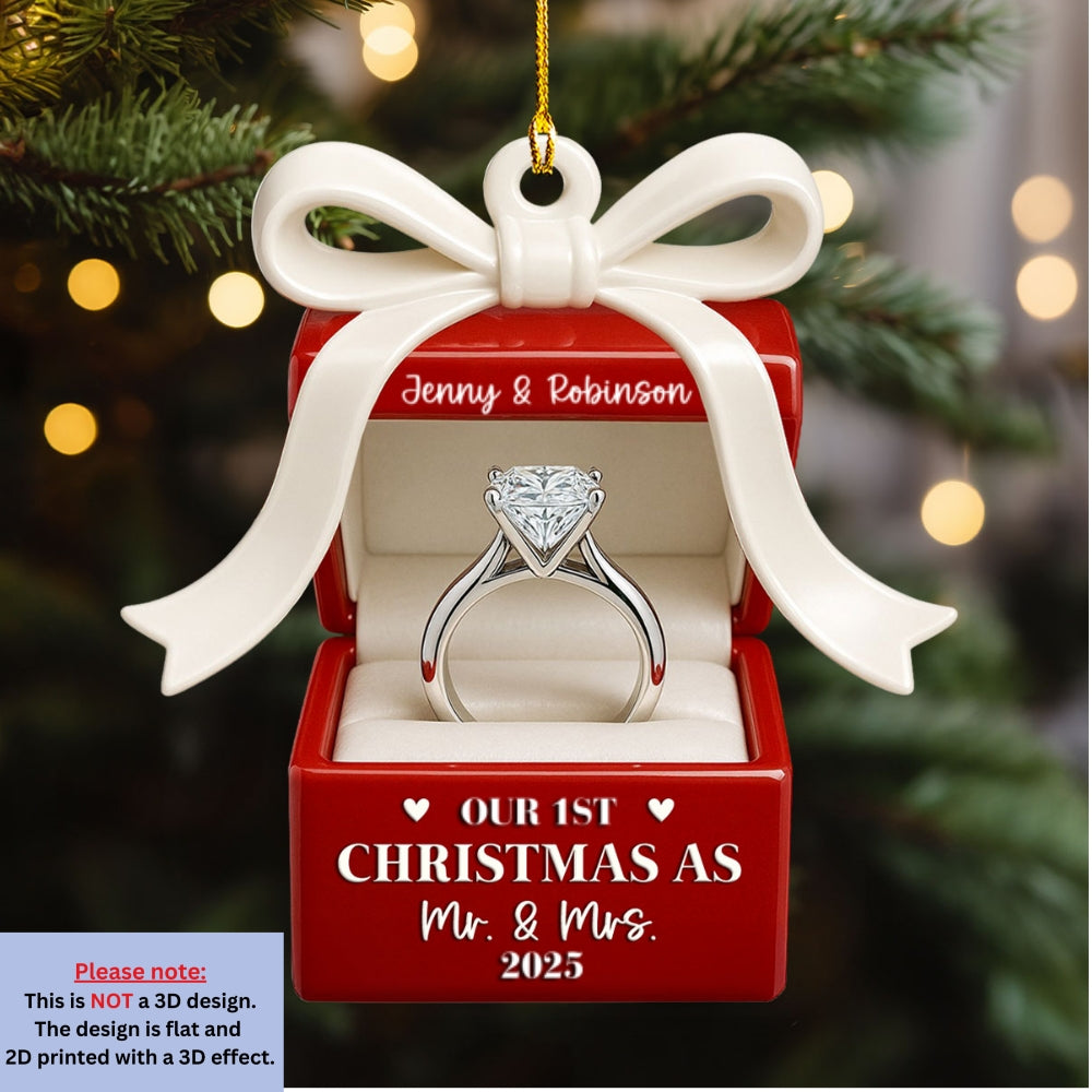 First Christmas Couple - Personalized Custom Acrylic Ornament