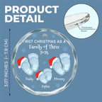 Noel Family - Personalized Custom Glass Ornament