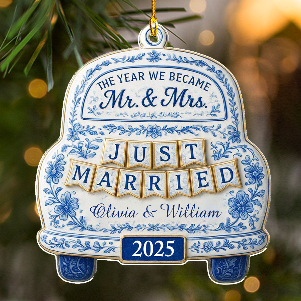 Our Wedding -  Personalized Custom Acrylic Ornament