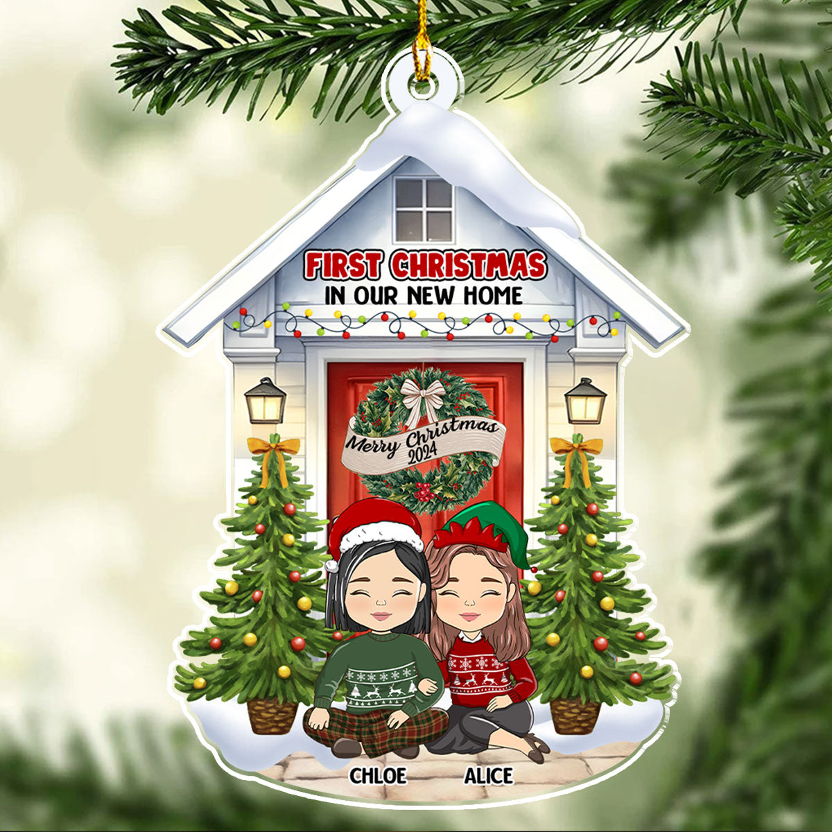 First Christmas In Our New Home - Personalized Custom Acrylic Ornament
