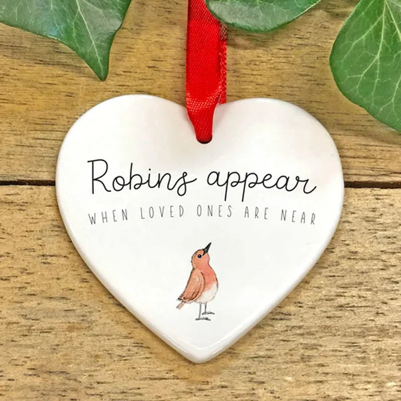 Heart-Shaped Christmas Hanging Ornament