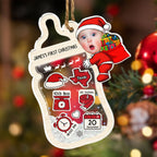 Baby Keepsake - Personalized Custom Acrylic Shaker Ornament