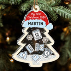 Baby 1st Christmas - Personalized Custom Acrylic Shaker Ornament