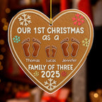 First Year Of Our Family - Personalized Custom Acrylic Ornament